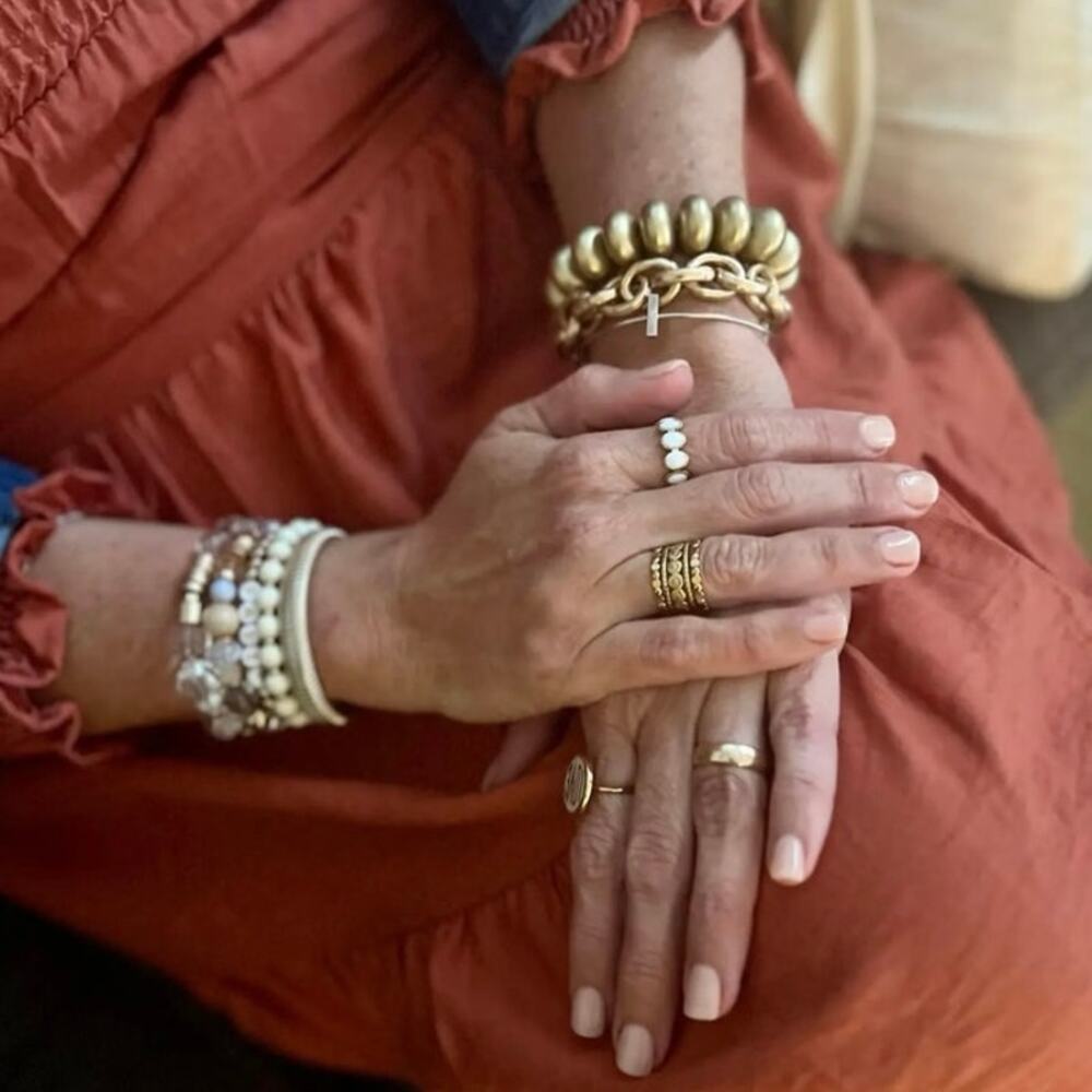 New Plunder “Alexandra” Matte Gold Bracelet (6.5”) Small - Picture 4 of 5